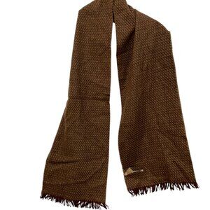 Britches Outdoor brown tan woven wool unisex mens neck scarf